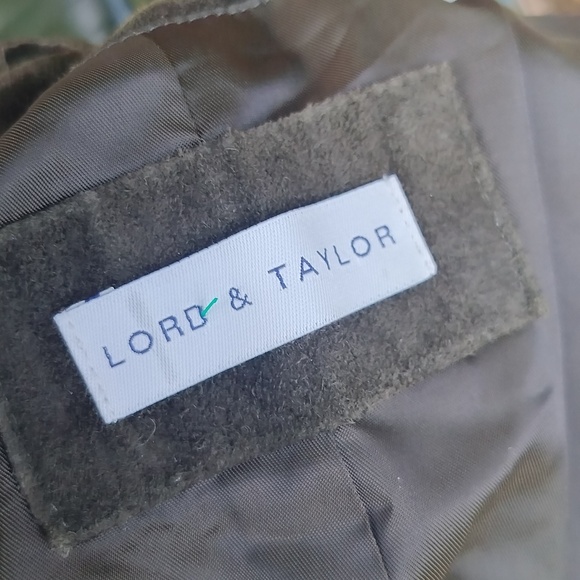 Lord and Taylor olive green suede '90s vintage jacket, small - Picture 6 of 6